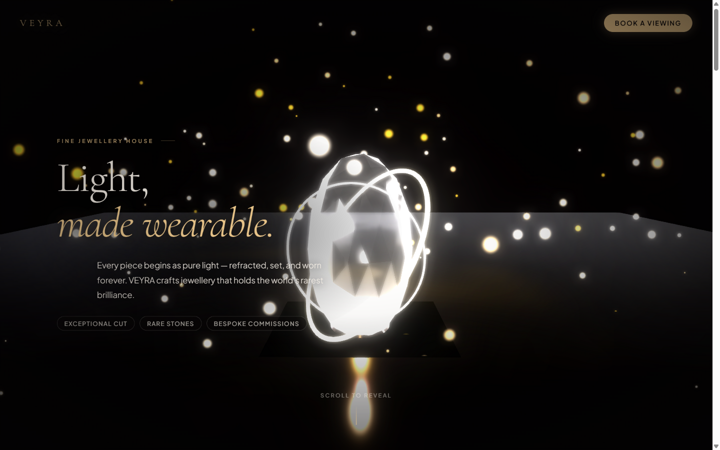VEYRA — immersive 3D jewellery world