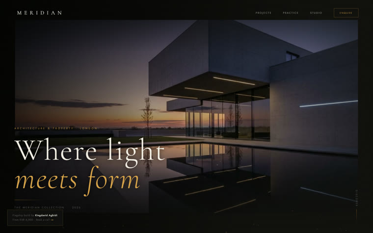 MERIDIAN architecture and property