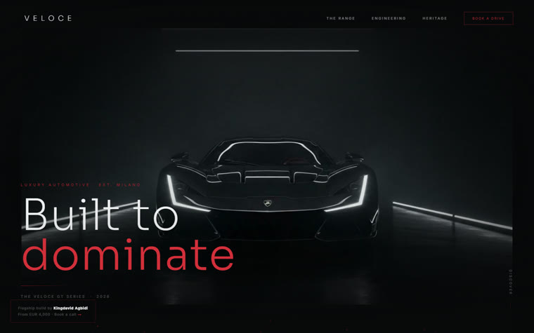 VELOCE luxury automotive